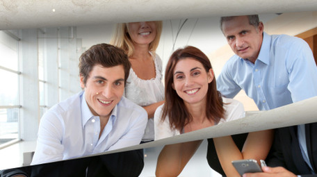 红色商务<strong>党政</strong>照片汇聚模板