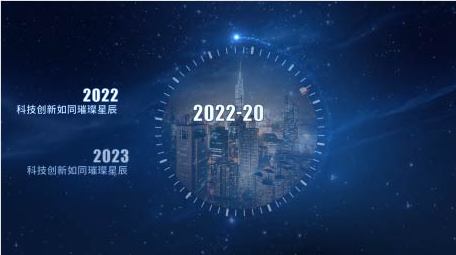 大气蓝色<strong>科技</strong>时间轴<strong>图文</strong>展示AE