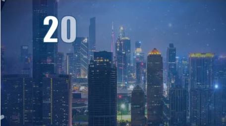 大气蓝色<strong>科技</strong>时间轴<strong>图文</strong>展示AE