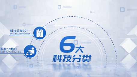 简约科技企业数据分类AE模板