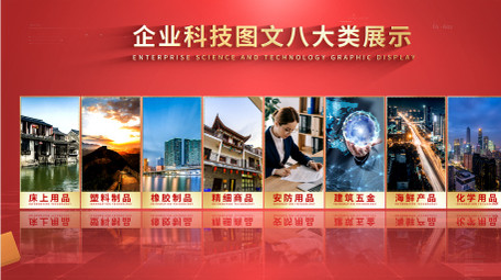 简约立体质感党政分屏AE模板