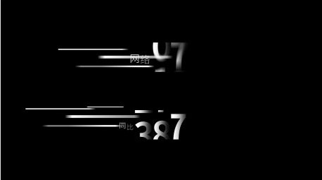 简洁商务数据展示字幕条模板