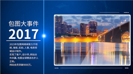简洁科技企业发展时间轴pr模板