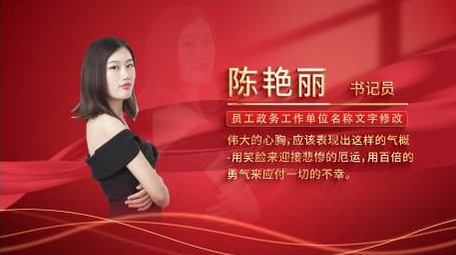 党政图文动态人物介绍AE模板