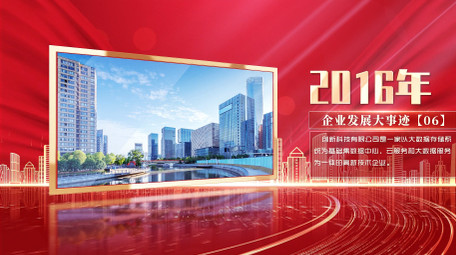 党政大事迹历史回顾图文AE模板