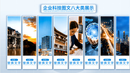 简洁商务分类AE模板