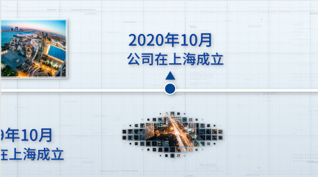 简洁科技企业发展大事记PR模板