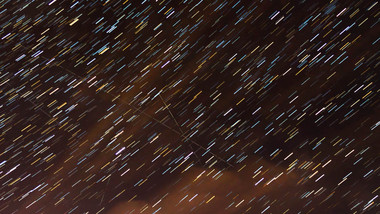 星空星轨特写星轨移动延时