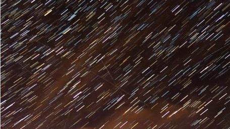 星空星轨特写星轨移动延时