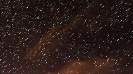 星空星轨特写星轨移动延时