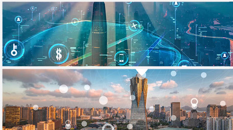 创意城市分屏展示pr模板