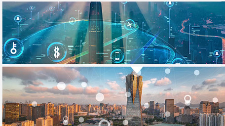 创意城市分屏展示pr模板