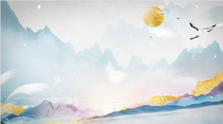 水墨晕染效果背景视频