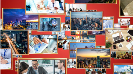 国庆主题图片汇聚片头AE模板.