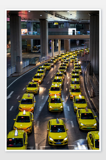 重庆机场的士出租车客运交通图片