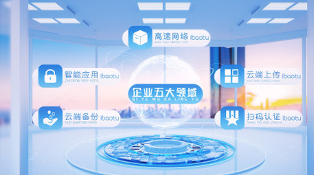 企业科技图片分类展示AE模板