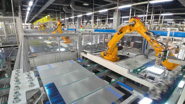 工业生产光伏电路板4K实拍