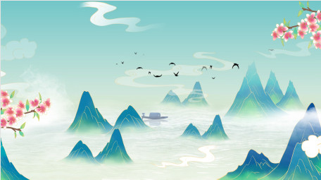 4K水墨晕染效果背景视频