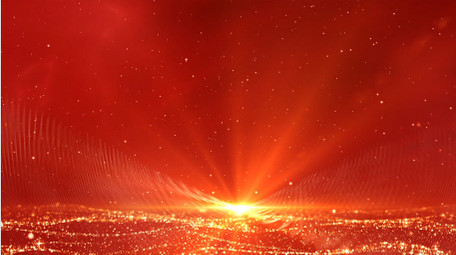 党政粒子红绸效果背景视频