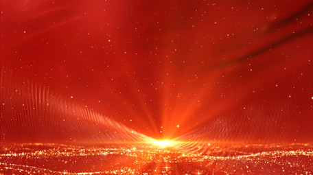 党政粒子红绸效果背景视频