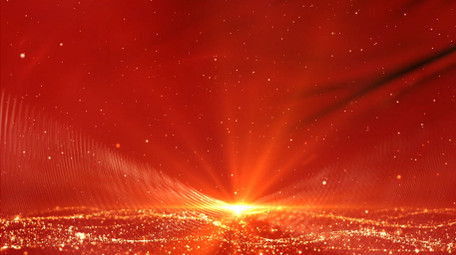 党政粒子红绸效果背景视频