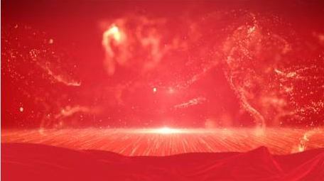 党政红色粒子背景视频AE模板