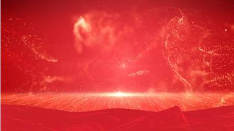 党政红色粒子背景视频AE模板