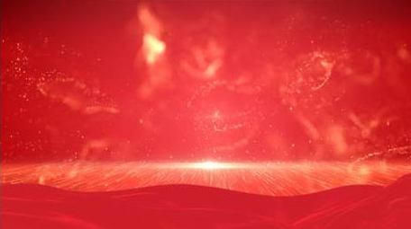 党政红色粒子背景视频AE模板