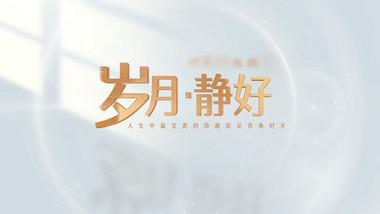 简洁<strong>光影</strong>文字标题<strong>片头</strong>视频模板