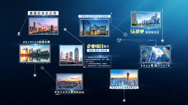 <strong>科技</strong>感企业项目线条<strong>图文</strong>AE模板