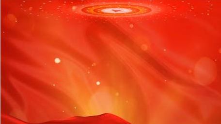 党政粒子红绸效果活动背景AE模板