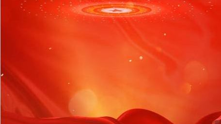 党政粒子红绸效果活动背景AE模板