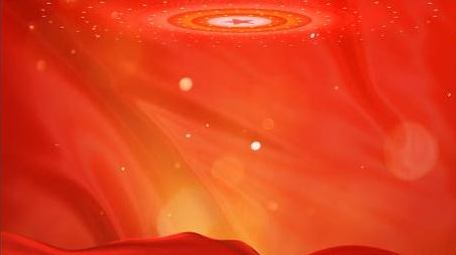 党政粒子红绸效果活动背景AE模板