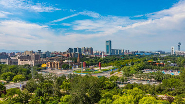 北京地标建筑盘古大观延时实拍