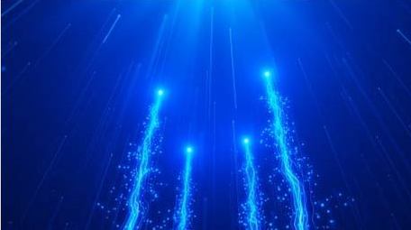 科技粒子上升穿梭背景实拍