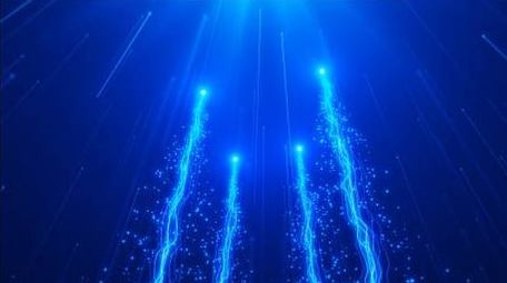 科技粒子上升穿梭背景实拍