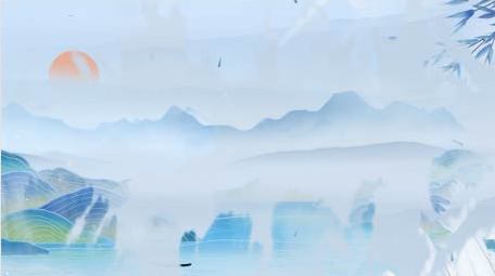 水墨晕染效果背景视频模板