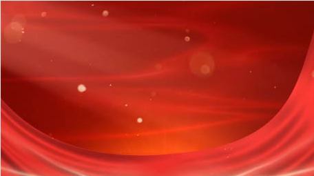 大气党政红绸粒子背景视频