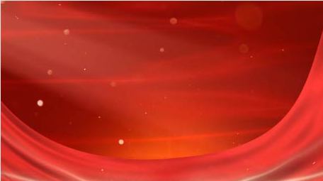 大气党政红绸粒子背景视频