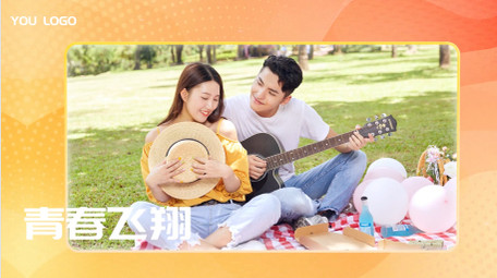 时尚图文翻转快闪ae模板