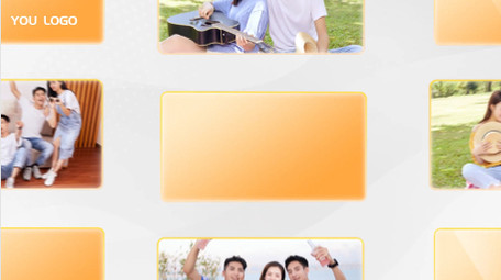 时尚图文翻转快闪ae模板