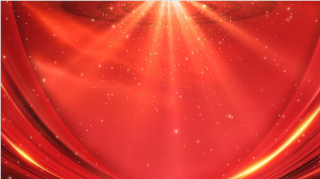 红色党政粒子红绸会议背景视频