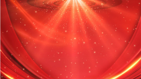 红色党政粒子红绸会议背景视频