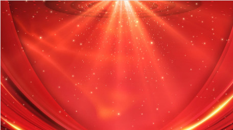 红色党政粒子红绸会议背景视频