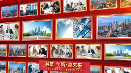 立体<strong>党政</strong>照片墙展示AE模板