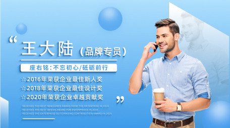 简约商务人物图片文字展示AE模板