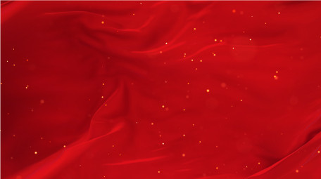 党政红绸粒子背景AE模板