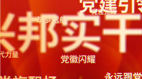 大气<strong>党政</strong>文字汇聚会议主KV背景视频