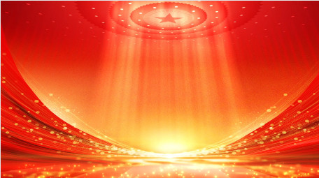 大气红色党政粒子红绸会议背景视频