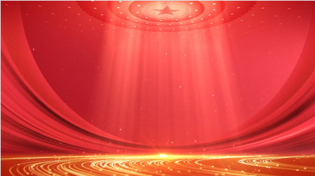 大气红色党政红绸粒子背景视频